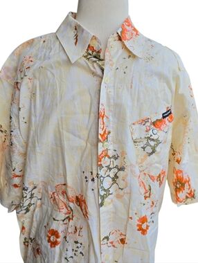 Volcom Lightweight Cotton Mens Button Down Summer Shirt Western XL